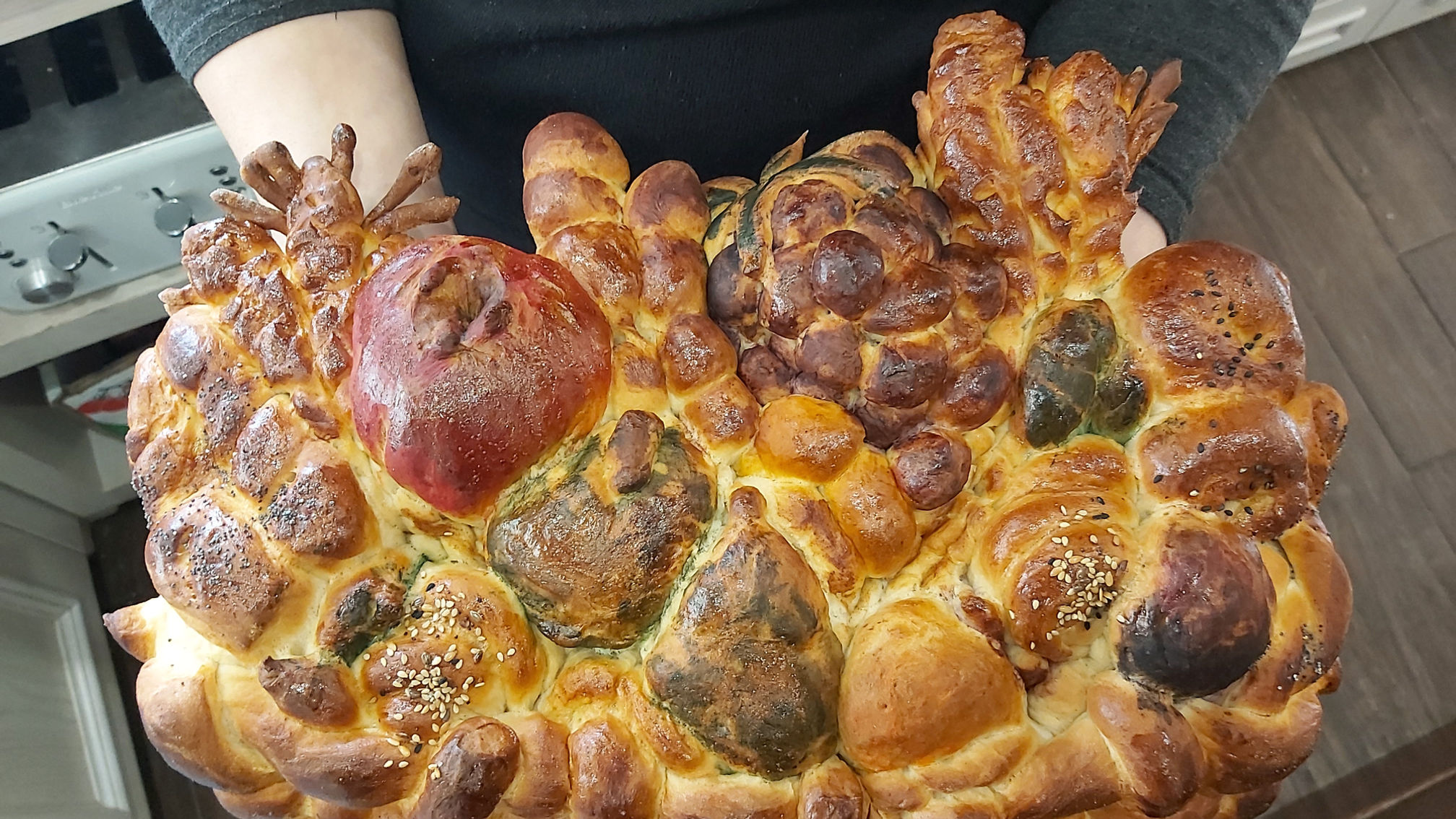 Tu Bshvat Challah fruit basket